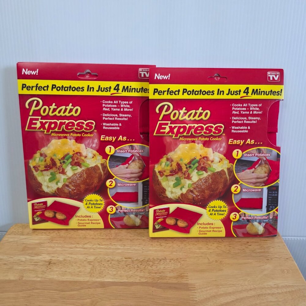 NWT Potato Express Microwave Potato Cooking Bags